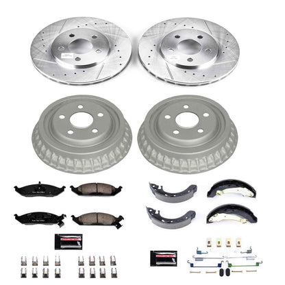 PowerStop Power Stop 95-96 Chrysler Cirrus Front & Rear Z23 Evolution Sport Brake Kit K15143DK