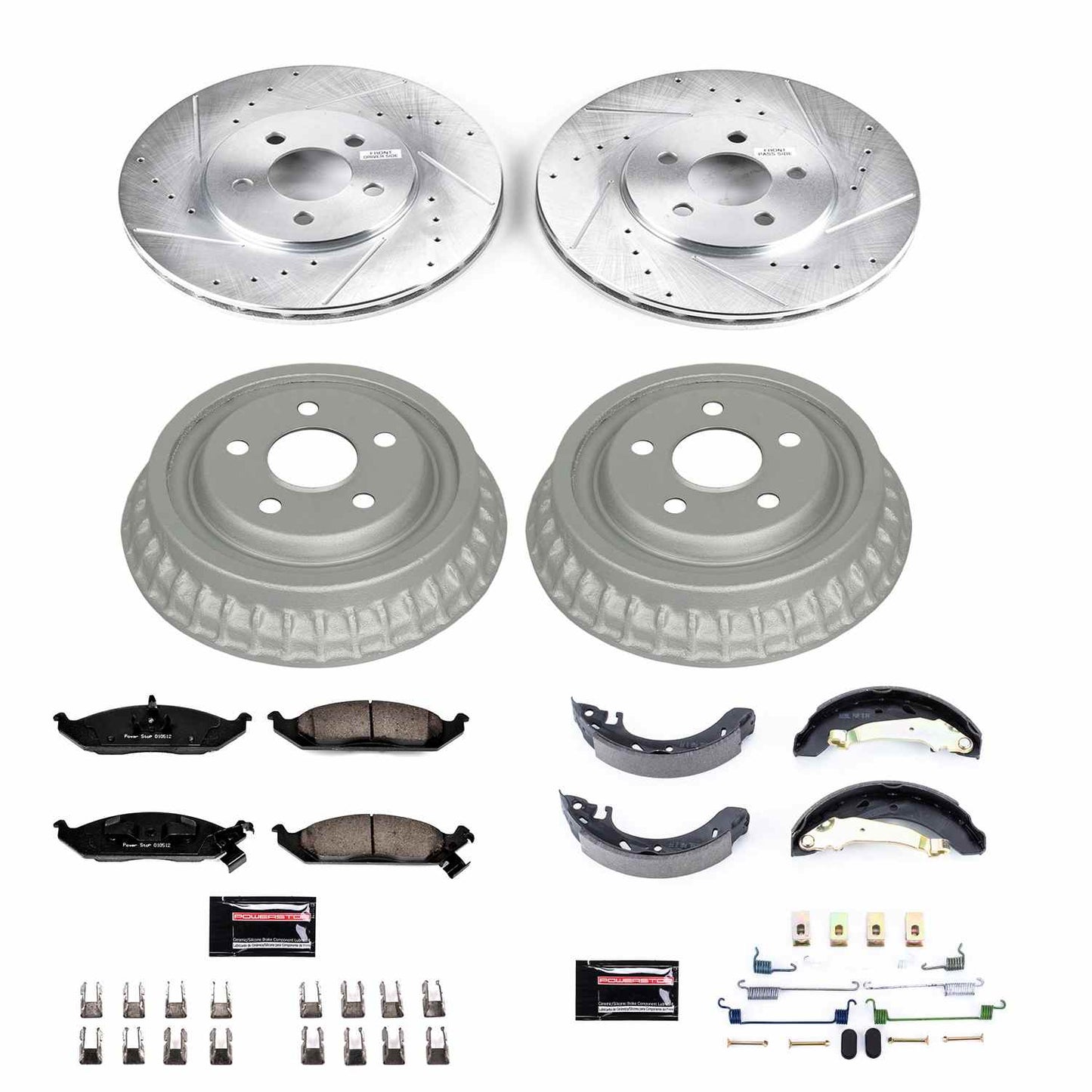 PowerStop Power Stop 95-96 Chrysler Cirrus Front & Rear Z23 Evolution Sport Brake Kit K15144DK
