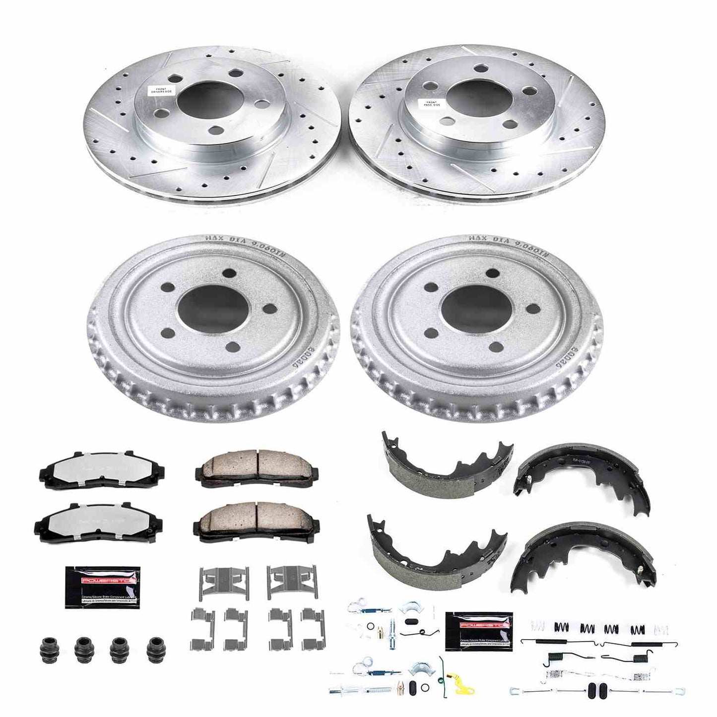 PowerStop Power Stop 98-02 Ford Ranger Front & Rear Z36 Truck & Tow Brake Kit K15149DK-36