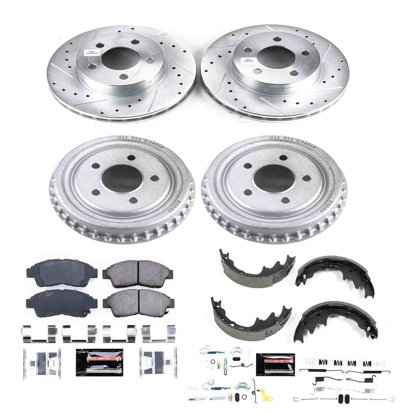 PowerStop Power Stop 98-02 Ford Ranger Front & Rear Z23 Evolution Sport Brake Kit K15149DK
