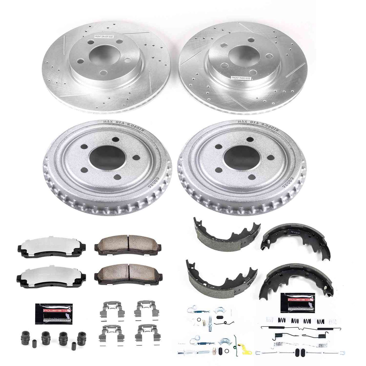 PowerStop Power Stop 03-09 Ford Ranger Front & Rear Z36 Truck & Tow Brake Kit K15150DK-36
