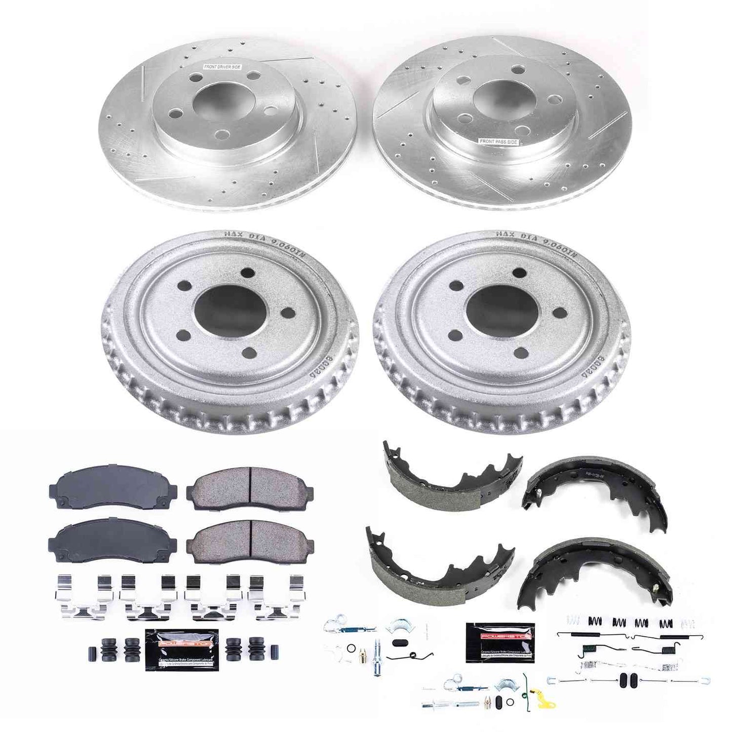 PowerStop Power Stop 03-09 Ford Ranger Front & Rear Z23 Evolution Sport Brake Kit K15150DK