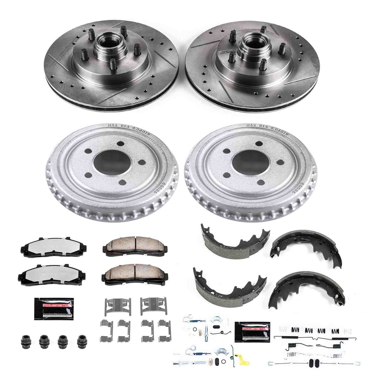 PowerStop Power Stop 98-02 Ford Ranger Front & Rear Z36 Truck & Tow Brake Kit K15151DK-36