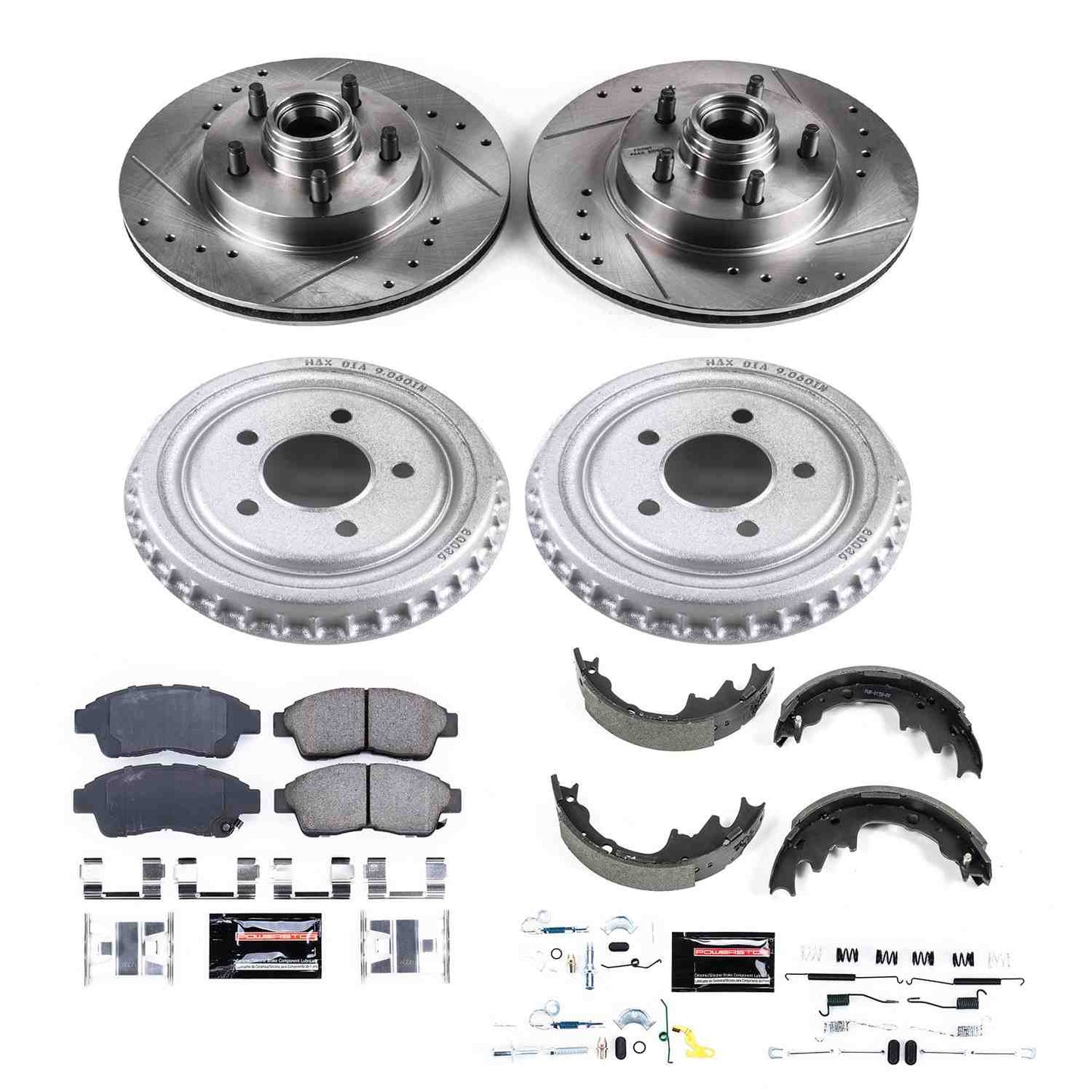 PowerStop Power Stop 98-02 Ford Ranger Front & Rear Z23 Evolution Sport Brake Kit K15151DK