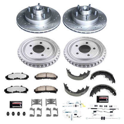 PowerStop Power Stop 98-02 Ford Ranger Front & Rear Z36 Truck & Tow Brake Kit K15152DK-36