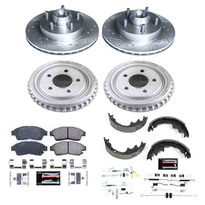 PowerStop Power Stop 98-02 Ford Ranger Front & Rear Z23 Evolution Sport Brake Kit K15152DK
