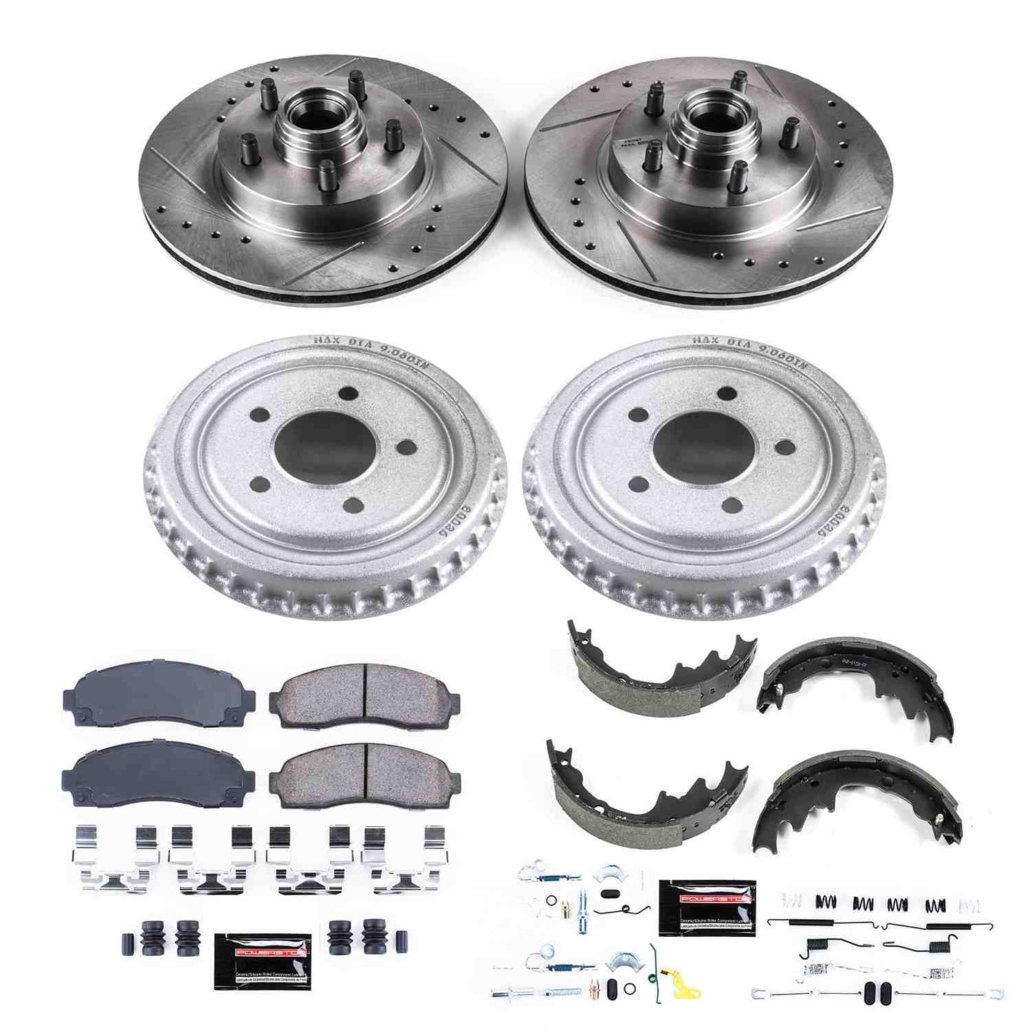 PowerStop Power Stop 03-09 Ford Ranger Front & Rear Z23 Evolution Sport Brake Kit K15154DK