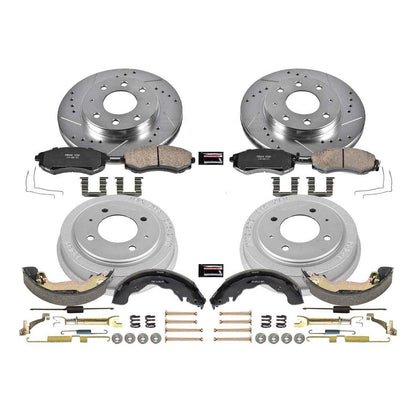 PowerStop Power Stop 98-00 Hyundai Elantra Front & Rear Z23 Evolution Sport Brake Kit K15157DK