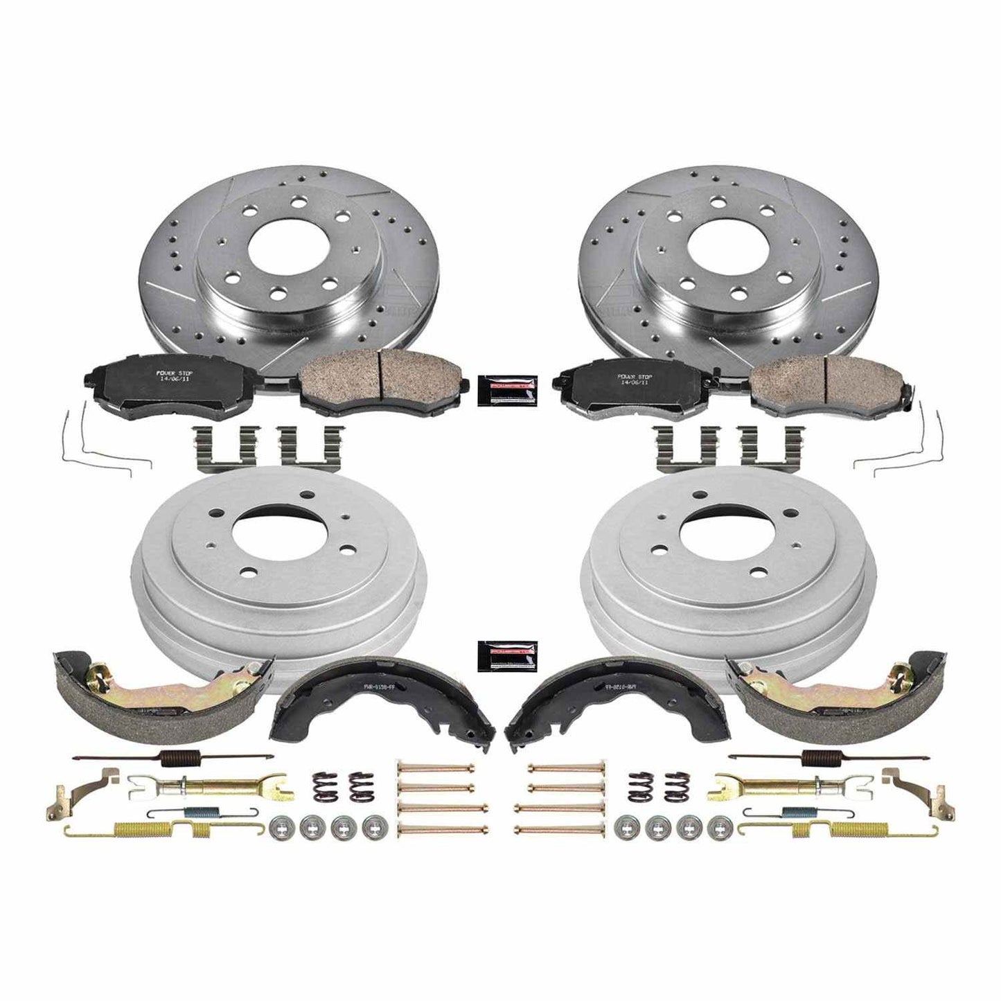 PowerStop Power Stop 2006 Hyundai Elantra Front & Rear Z23 Evolution Sport Brake Kit K15158DK