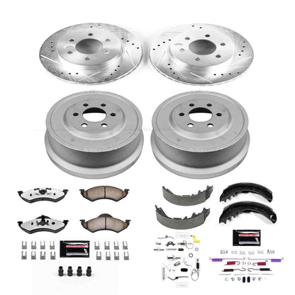 PowerStop Power Stop 01-02 Dodge Durango Front & Rear Z36 Truck & Tow Brake Kit K15164DK-36