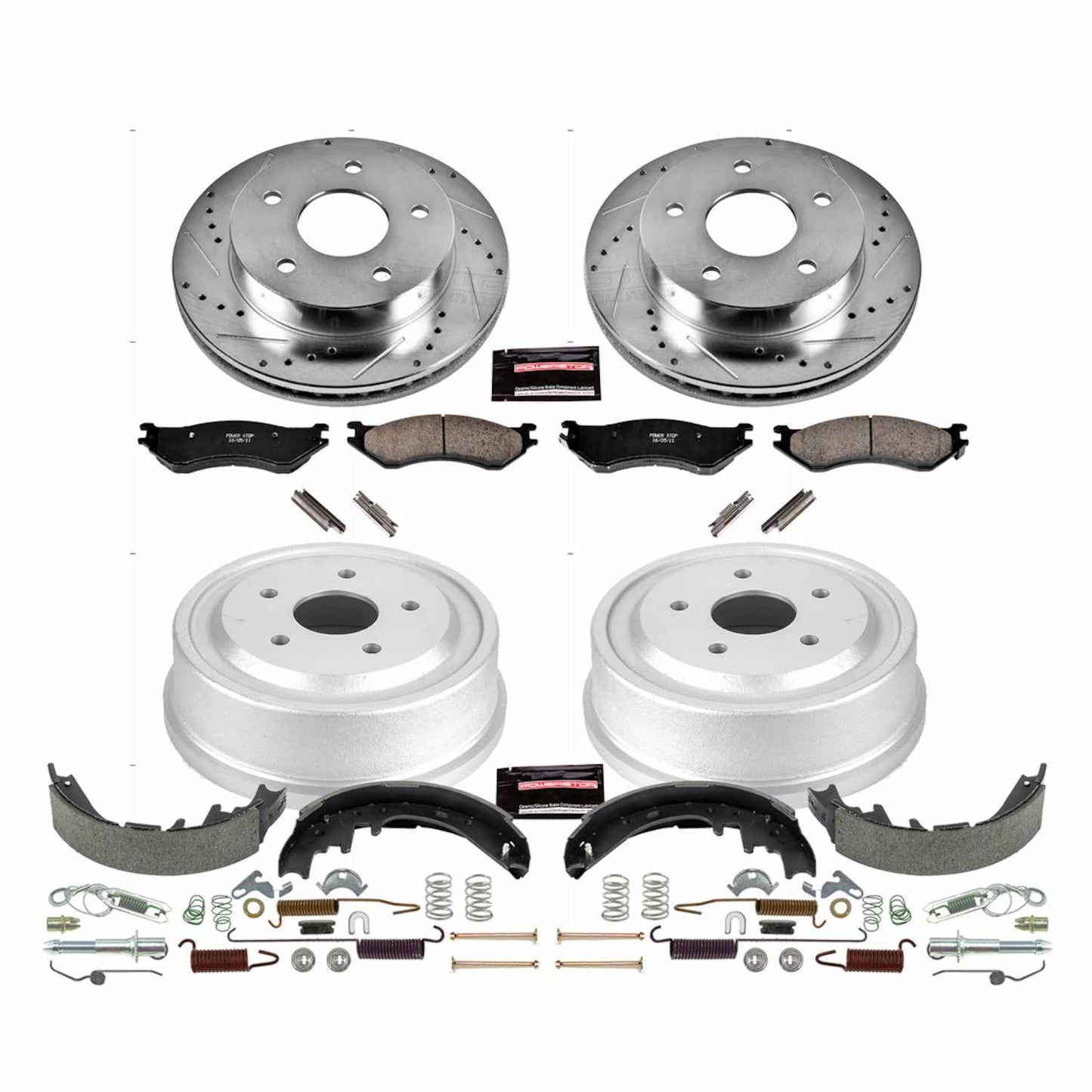 PowerStop Power Stop 00-01 Dodge Ram 1500 Front & Rear Z23 Evolution Sport Brake Kit K15165DK