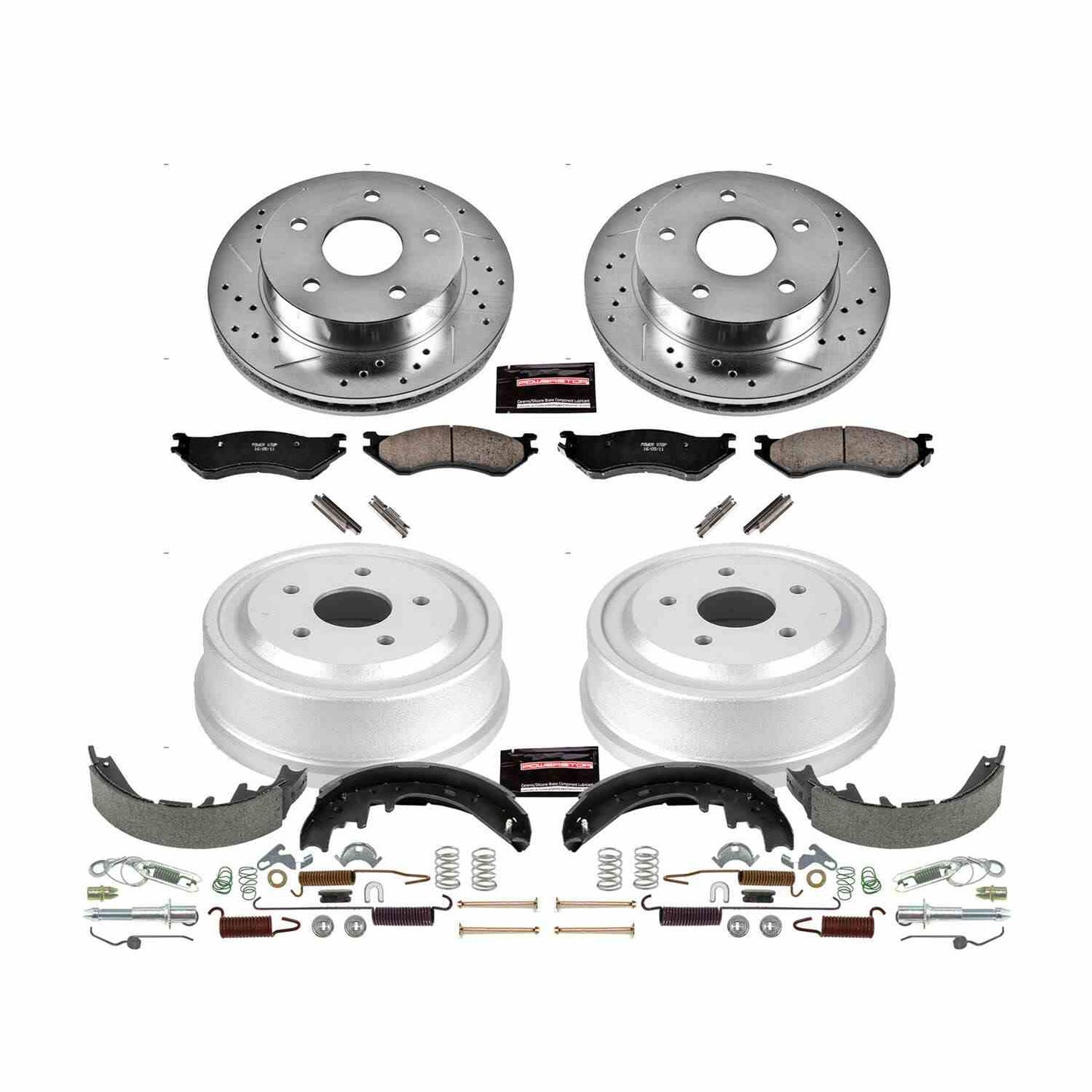 PowerStop Power Stop 00-01 Dodge Ram 1500 Front & Rear Z23 Evolution Sport Brake Kit K15166DK