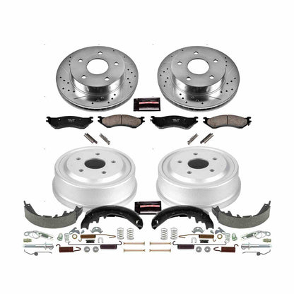 PowerStop Power Stop 00-01 Dodge Ram 1500 Front & Rear Z23 Evolution Sport Brake Kit K15166DK