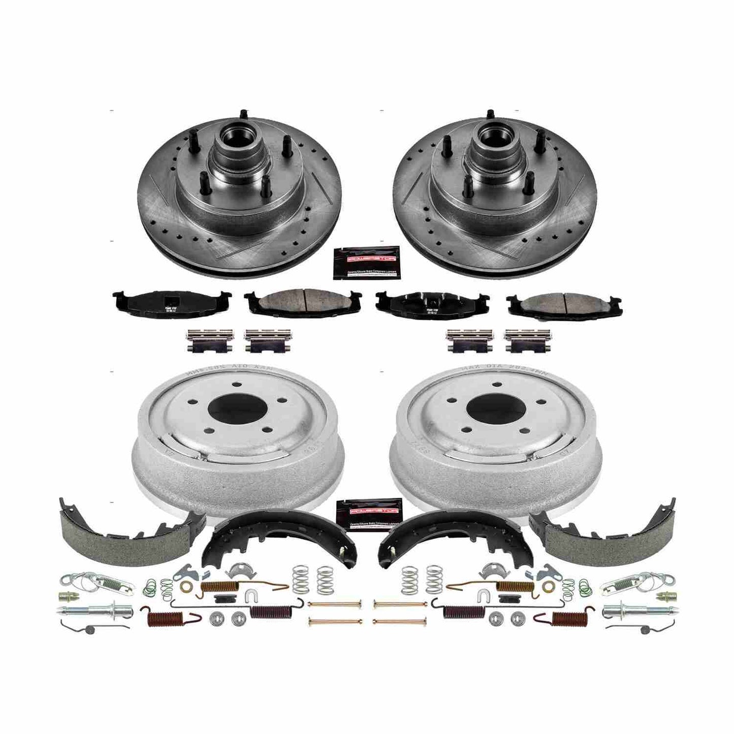 PowerStop Power Stop 97-99 Ford E-150 Front & Rear Z23 Evolution Sport Brake Kit K15170DK