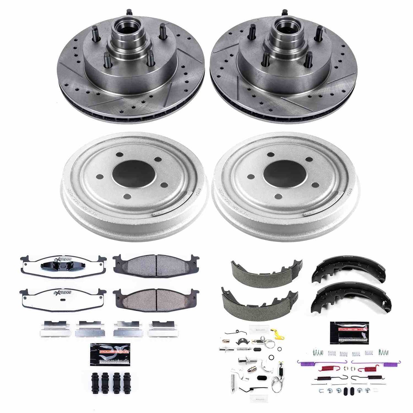 PowerStop Power Stop 97-99 Ford E-150 Front & Rear Z36 Truck & Tow Brake Kit K15171DK-36