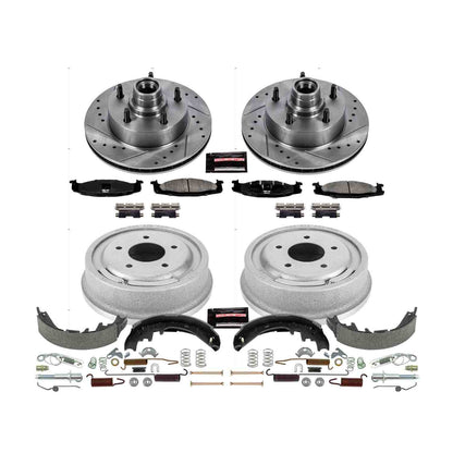 PowerStop Power Stop 97-99 Ford E-150 Front & Rear Z23 Evolution Sport Brake Kit K15171DK