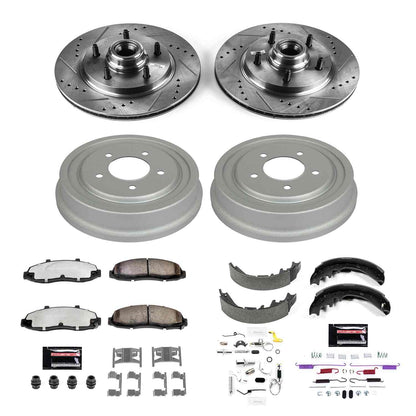 PowerStop Power Stop 97-98 Ford F-150 Front & Rear Z36 Truck & Tow Brake Kit K15174DK-36