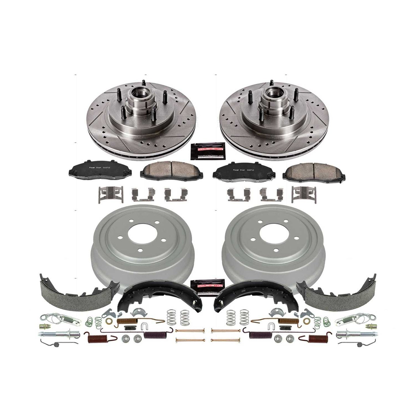 PowerStop Power Stop 97-98 Ford F-150 Front & Rear Z23 Evolution Sport Brake Kit K15174DK
