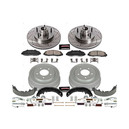 PowerStop Power Stop 97-98 Ford F-150 Front & Rear Z23 Evolution Sport Brake Kit K15174DK