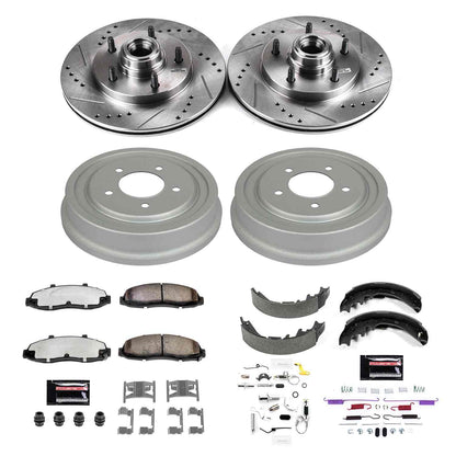 PowerStop Power Stop 97-00 Ford F-150 Front & Rear Z36 Truck & Tow Brake Kit K15175DK-36