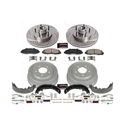 PowerStop Power Stop 97-00 Ford F-150 Front & Rear Z23 Evolution Sport Brake Kit K15175DK