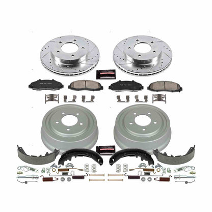 PowerStop Power Stop 97-00 Ford F-150 Front & Rear Z23 Evolution Sport Brake Kit K15177DK