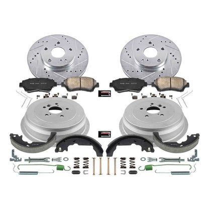 PowerStop Power Stop 98-03 Toyota Sienna Front & Rear Z23 Evolution Sport Brake Kit K15179DK