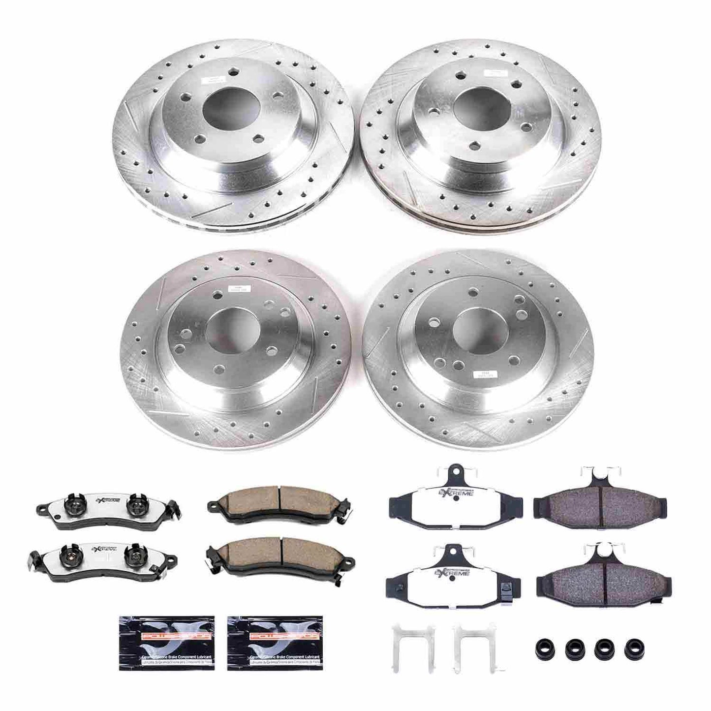 PowerStop Power Stop 88-95 Chevrolet Corvette Front & Rear Z26 Street Warrior Brake Kit K1518-26
