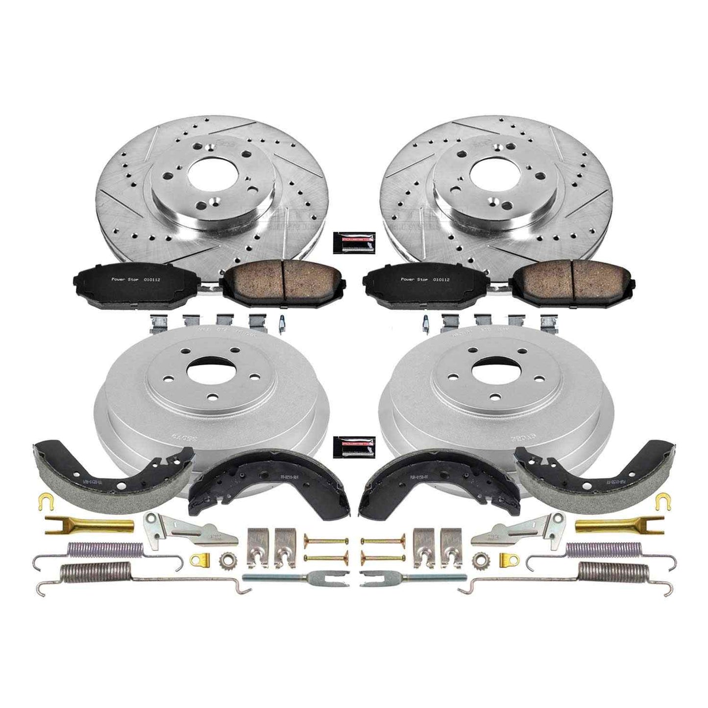 PowerStop Power Stop 99-01 Honda Odyssey Front & Rear Z23 Evolution Sport Brake Kit K15190DK