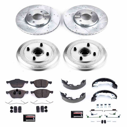PowerStop Power Stop 05-07 Ford Focus Front & Rear Z23 Evolution Sport Brake Kit K15192DK