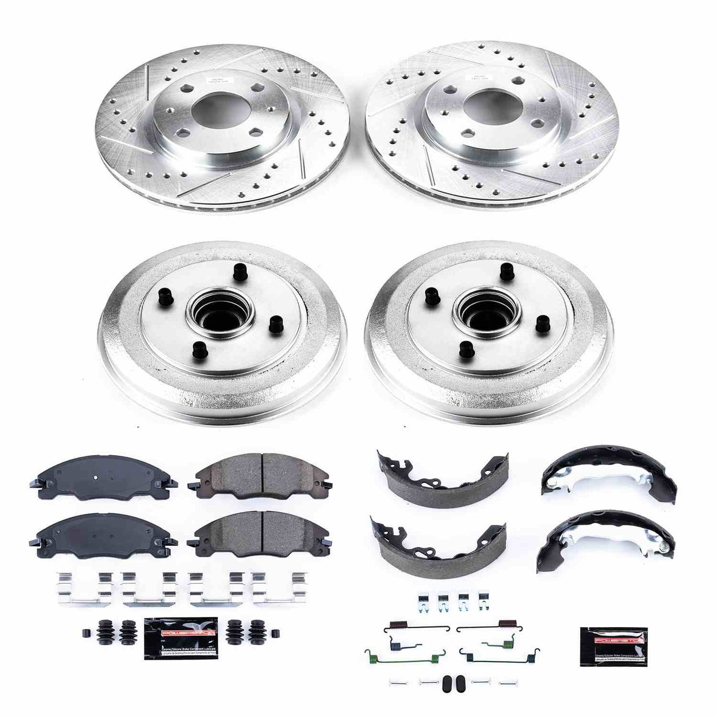 PowerStop Power Stop 2008 Ford Focus Front & Rear Z23 Evolution Sport Brake Kit K15193DK