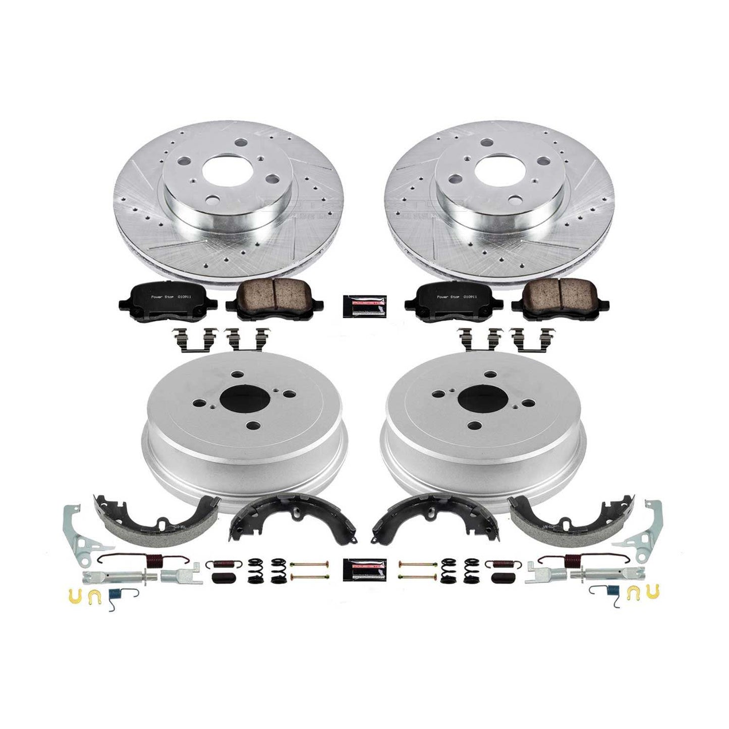 PowerStop Power Stop 00-02 Toyota Corolla Front & Rear Z23 Evolution Sport Brake Kit K15197DK