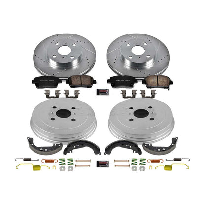 PowerStop Power Stop 04-06 Scion xA Front & Rear Z23 Evolution Sport Brake Kit K15199DK