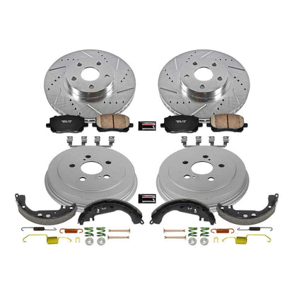 PowerStop Power Stop 04-08 Toyota Corolla Front & Rear Z23 Evolution Sport Brake Kit K15200DK