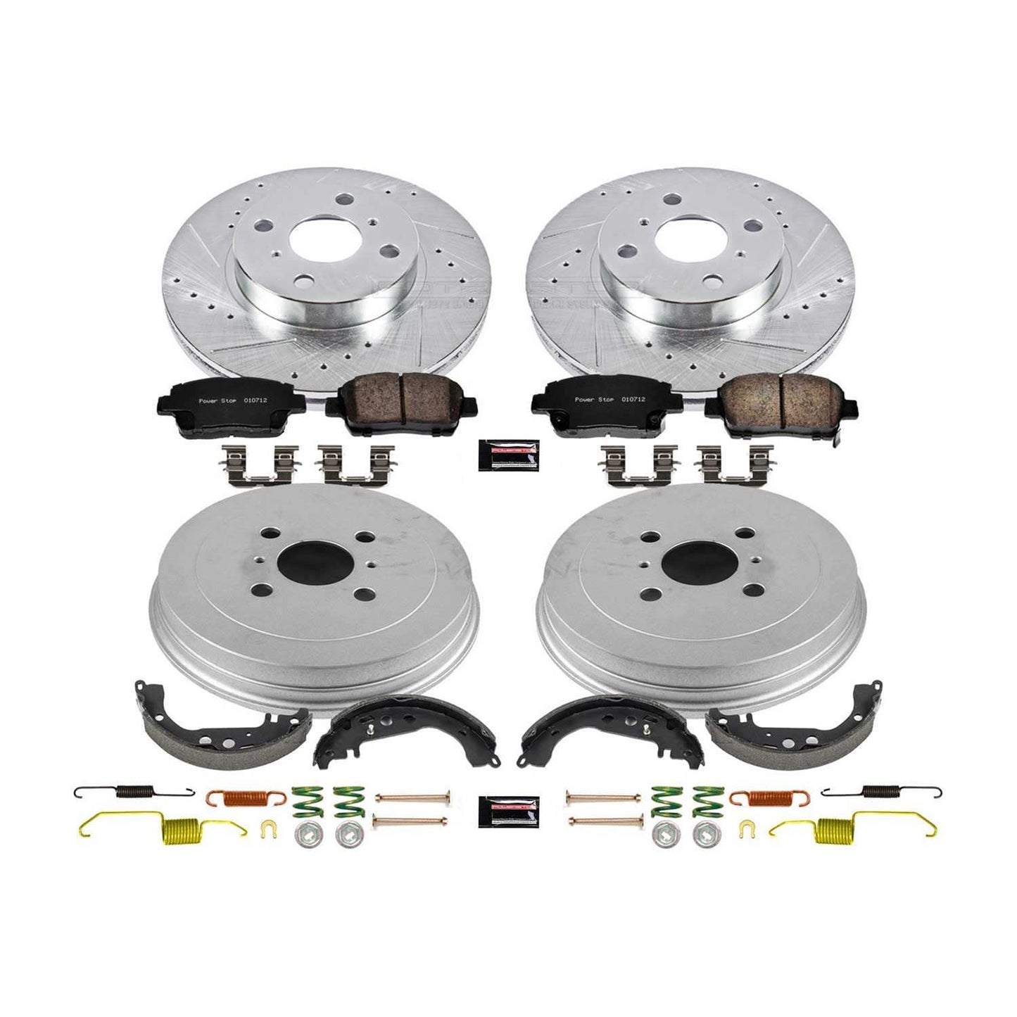 PowerStop Power Stop 01-03 Toyota Prius Front & Rear Z23 Evolution Sport Brake Kit K15201DK