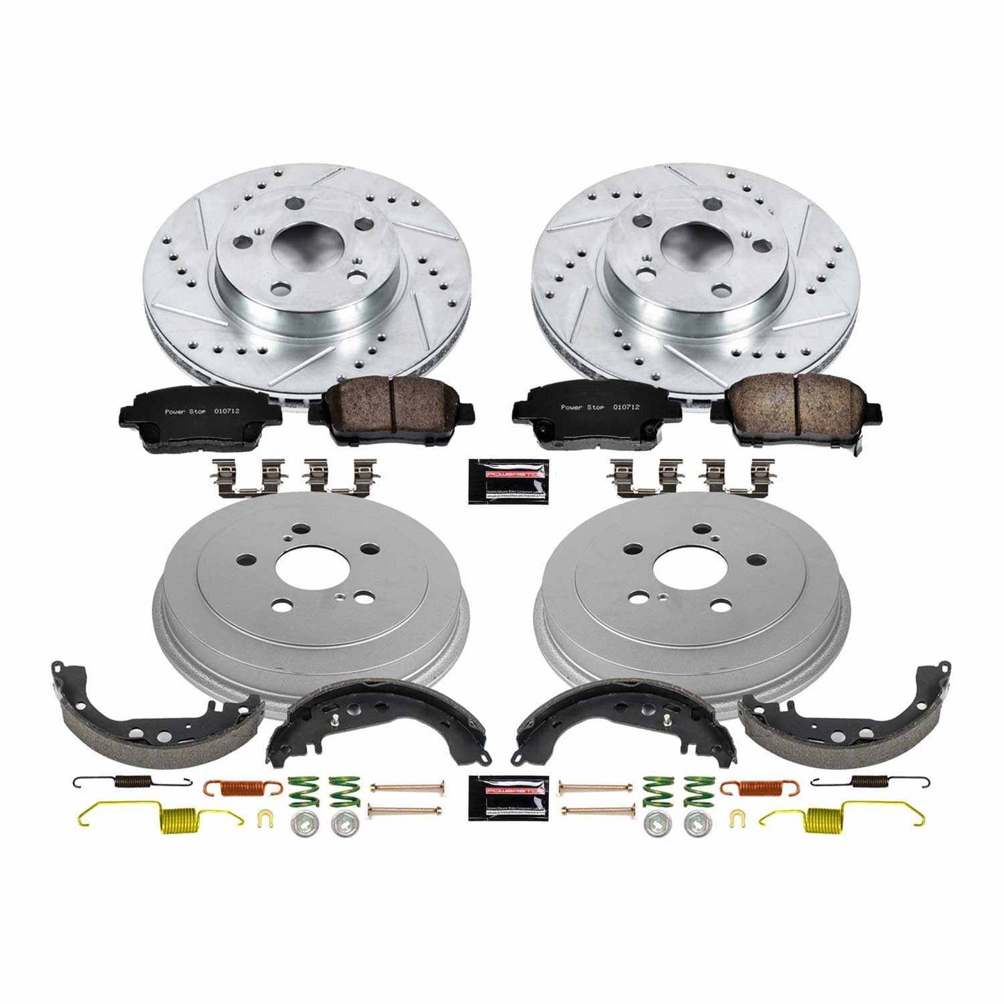 PowerStop Power Stop 04-08 Toyota Prius Front & Rear Z23 Evolution Sport Brake Kit K15202DK