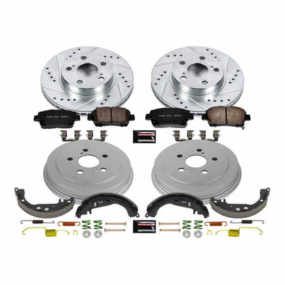 PowerStop Power Stop 04-08 Toyota Prius Front & Rear Z23 Evolution Sport Brake Kit K15202DK