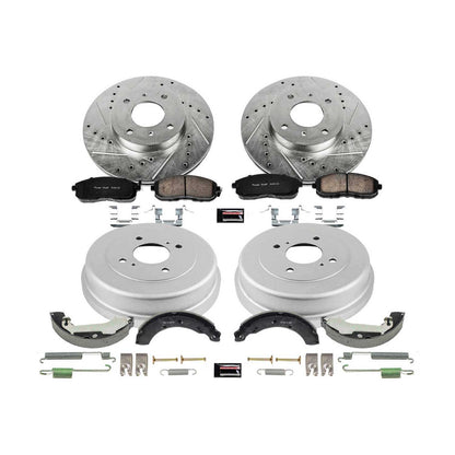 PowerStop Power Stop 00-01 Nissan Altima Front & Rear Z23 Evolution Sport Brake Kit K15207DK