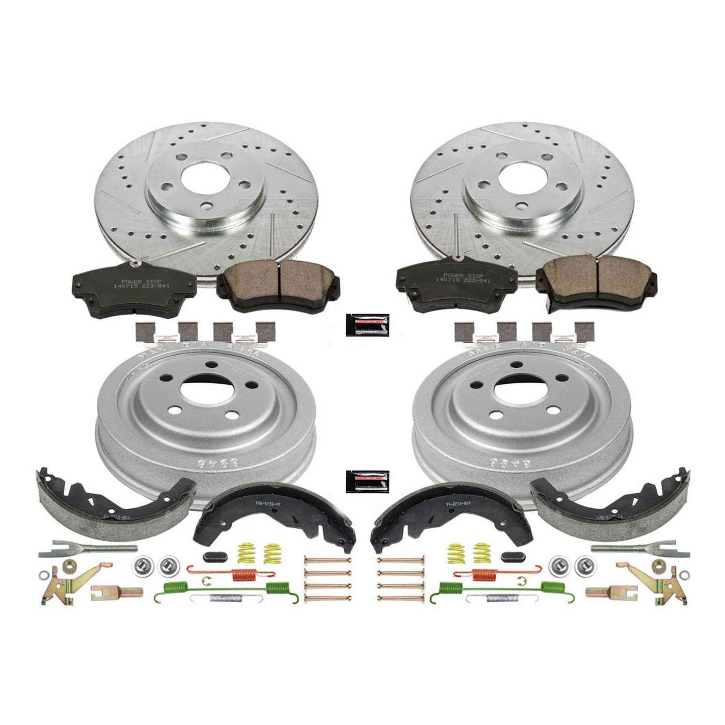 PowerStop Power Stop 01-03 Chrysler PT Cruiser Front & Rear Z23 Evolution Sport Brake Kit K15208DK
