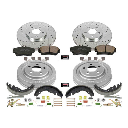 PowerStop Power Stop 01-03 Chrysler PT Cruiser Front & Rear Z23 Evolution Sport Brake Kit K15208DK