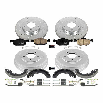 PowerStop Power Stop 01-07 Ford Escape Front & Rear Z23 Evolution Sport Brake Kit K15209DK