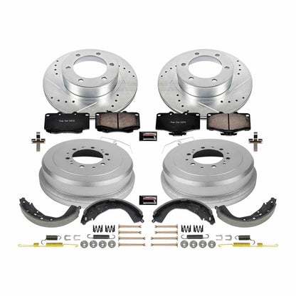 PowerStop Power Stop 01-02 Toyota 4Runner Front & Rear Z23 Evolution Sport Brake Kit K15213DK