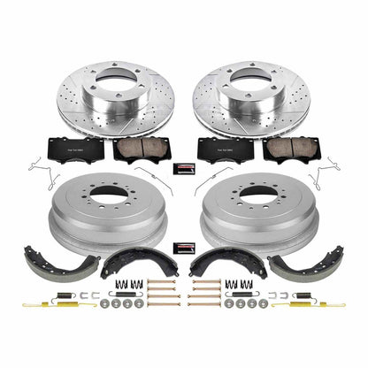 PowerStop Power Stop 03-06 Toyota Tundra Front & Rear Z23 Evolution Sport Brake Kit K15214DK