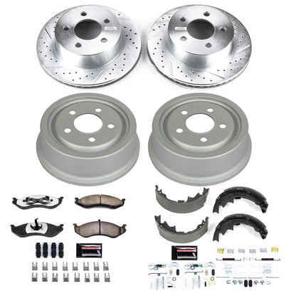PowerStop Power Stop 01-06 Jeep Wrangler Front & Rear Z36 Truck & Tow Brake Kit K15215DK-36