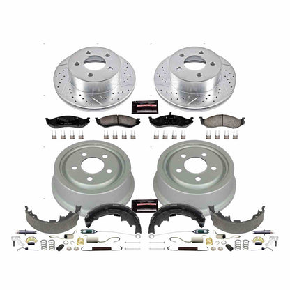 PowerStop Power Stop 01-06 Jeep Wrangler Front & Rear Z23 Evolution Sport Brake Kit K15215DK