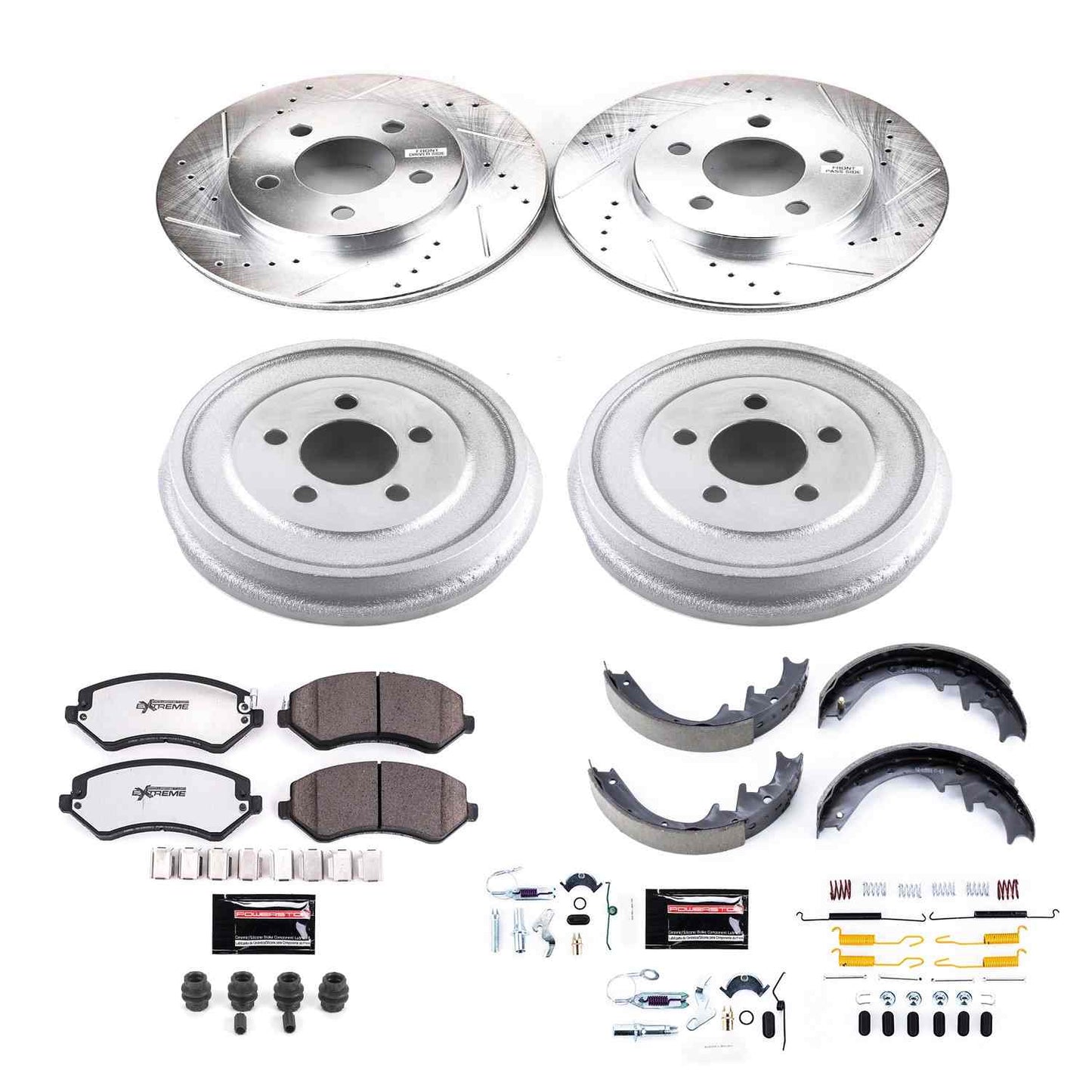 PowerStop Power Stop 2002 Jeep Liberty  Front & Rear Z36 Truck & Tow Brake Kit K15216DK-36