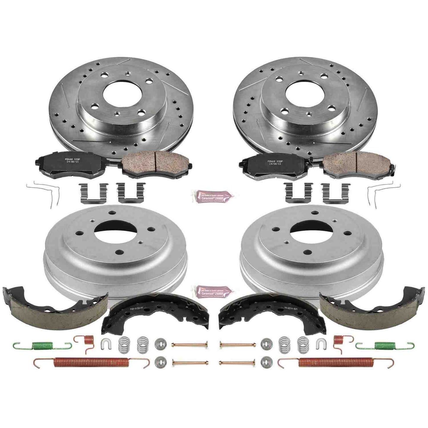 PowerStop Power Stop 02-06 Nissan Sentra Front & Rear Z23 Evolution Sport Brake Kit K15217DK