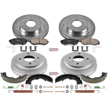 PowerStop Power Stop 02-06 Nissan Sentra Front & Rear Z23 Evolution Sport Brake Kit K15217DK