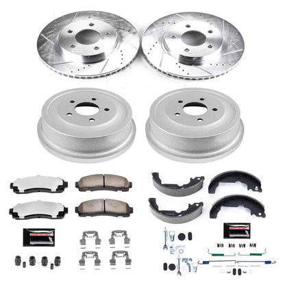 PowerStop Power Stop 02-07 Saturn Vue Front & Rear Z36 Truck & Tow Brake Kit K15219DK-36