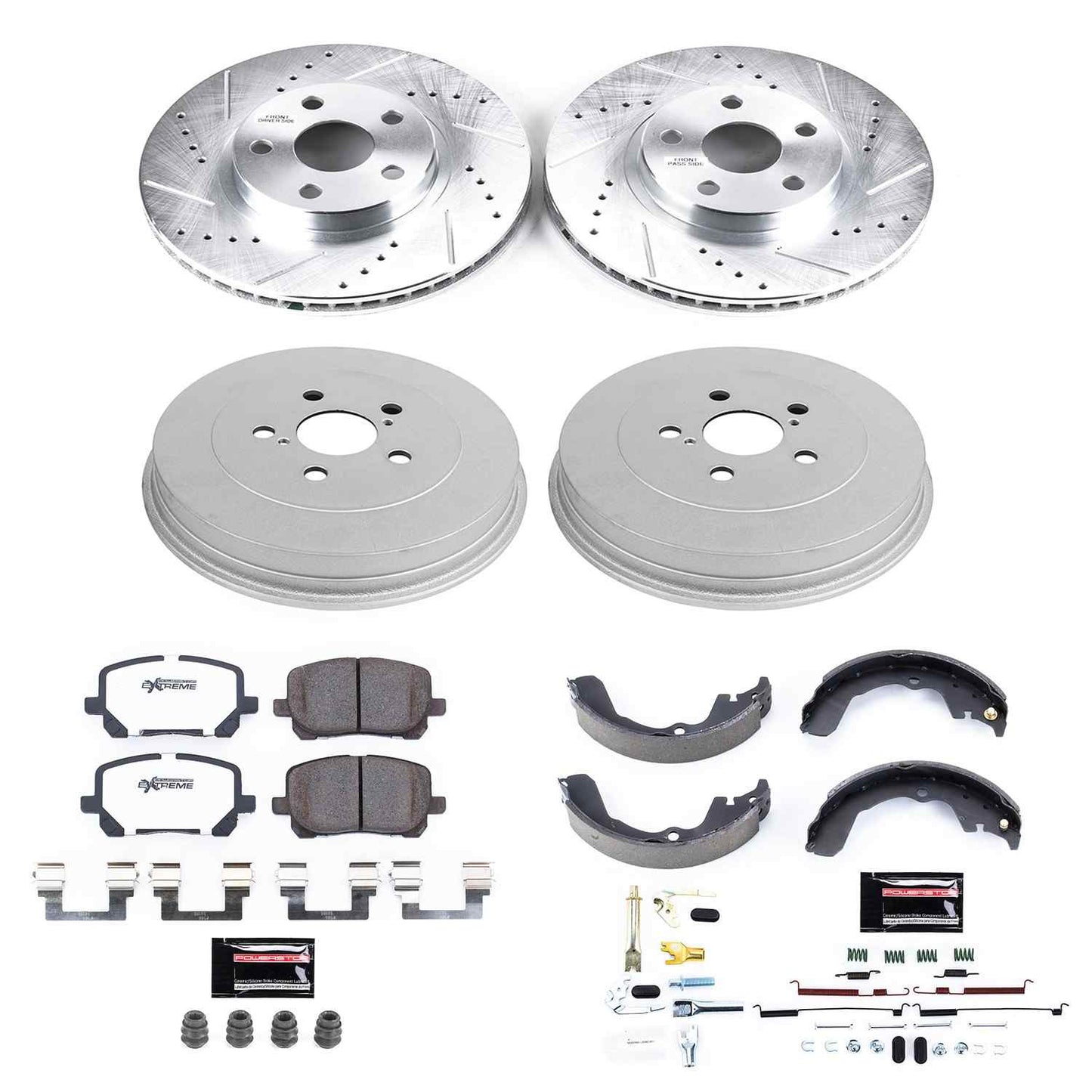 PowerStop Power Stop 03-08 Pontiac Vibe Front & Rear Z26 Street Warrior Brake Kit K15220DK-26